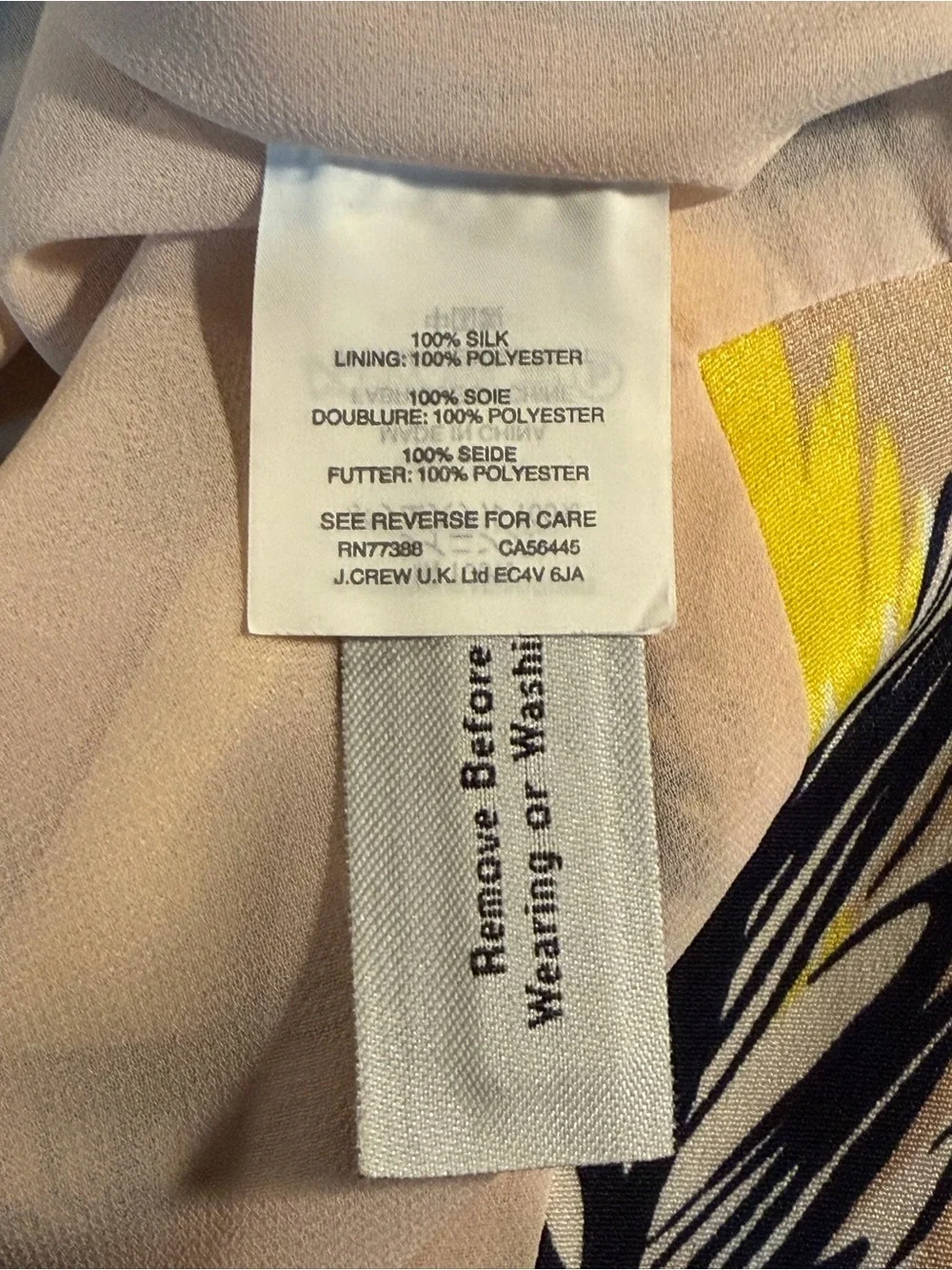 J. Crew ‘Yellow & Tan Floral Print Sleeveless Dress’ in “Meadow Spring” Size 00